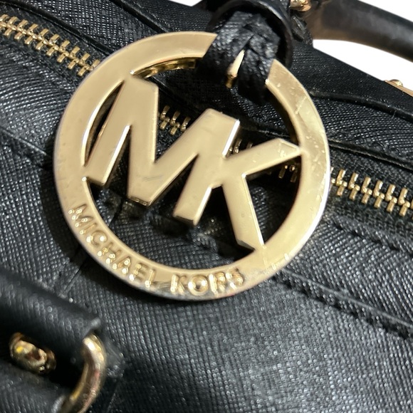 Michael Kors Black Leather Satchel - Picture 13 of 15